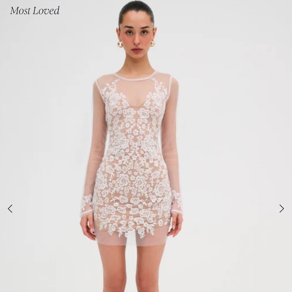 For Love & Lemons Luau Mini Dress White (XXS)